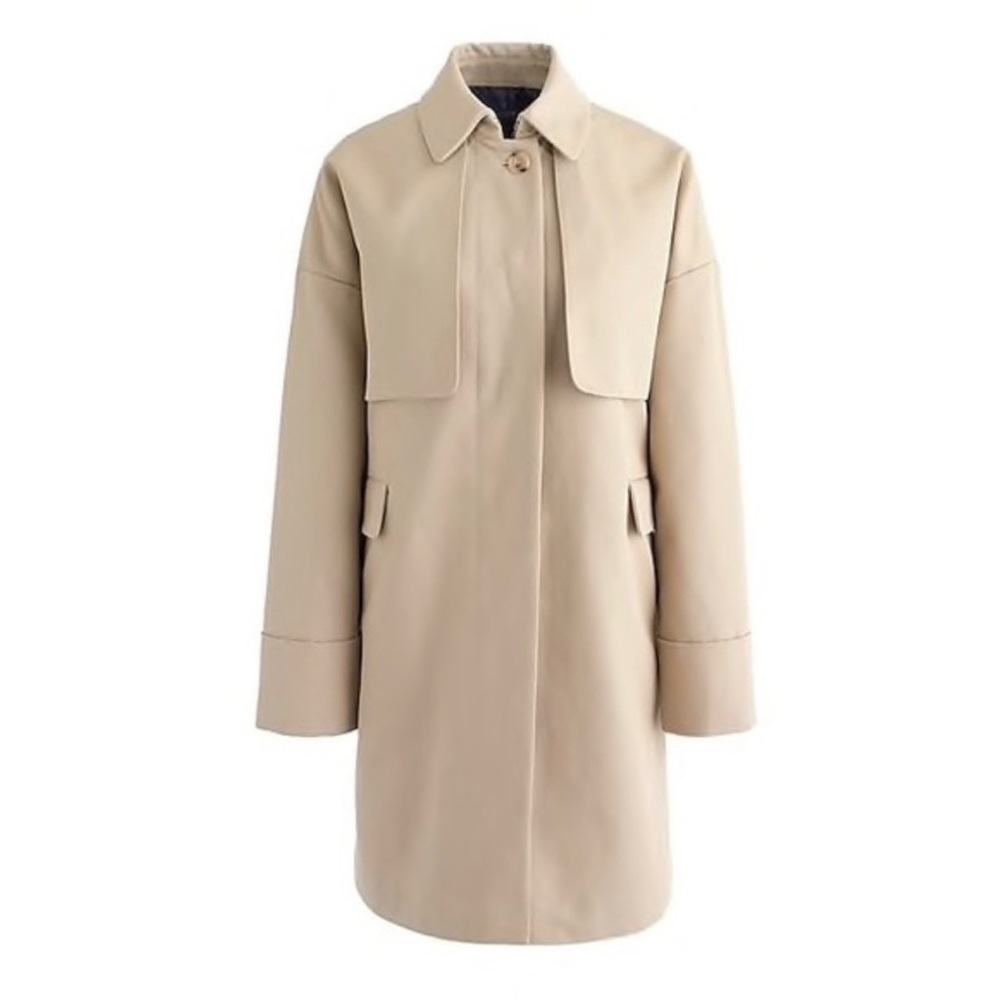 NWOT J. Crew Cotton Trench Coat